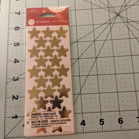 Gold Star Stickers 75 Teacher Reward American Greetings - Picture 2 of 4